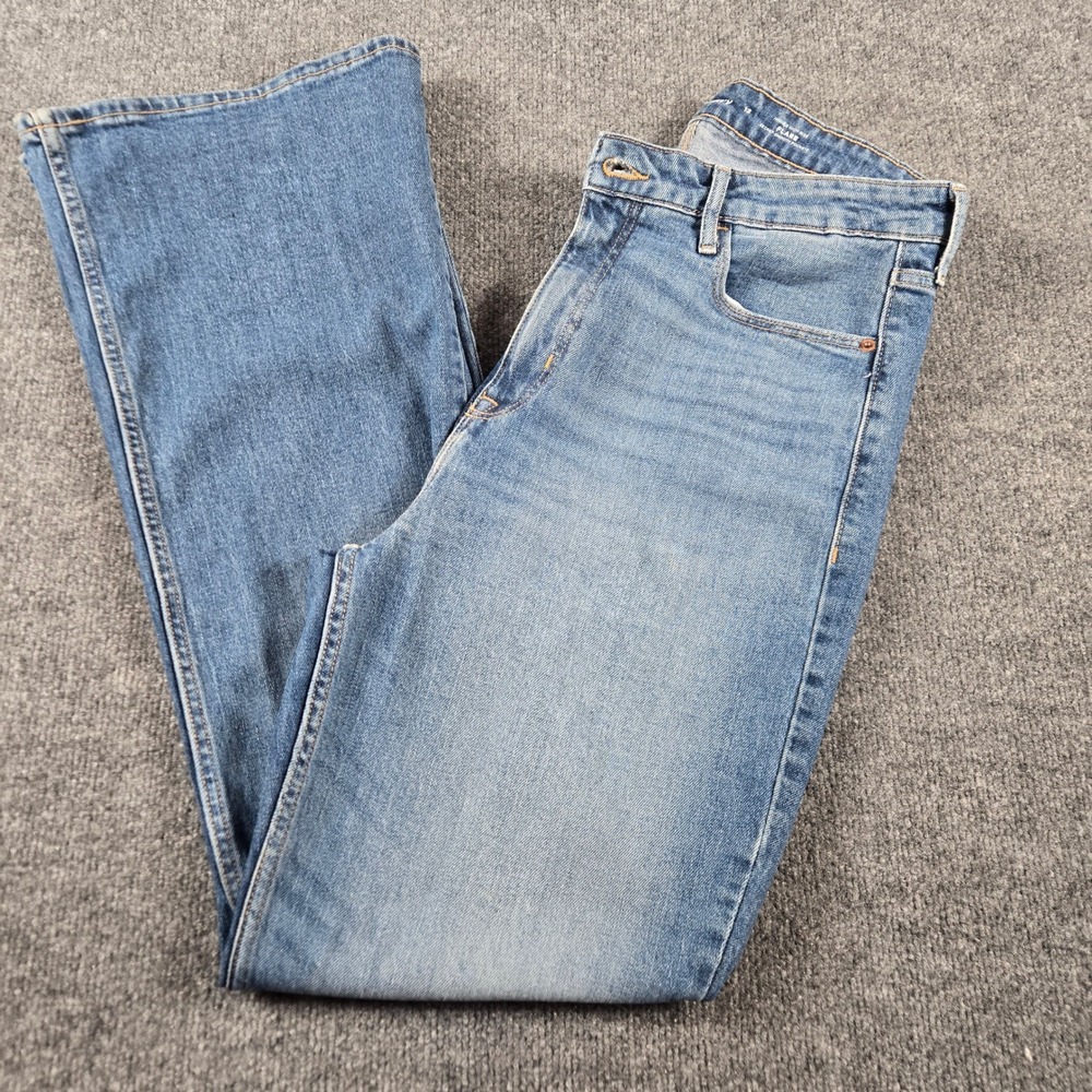 Old Navy Jeans Womens 12 Blue Higher High-Rise Flare Secret-Smooth